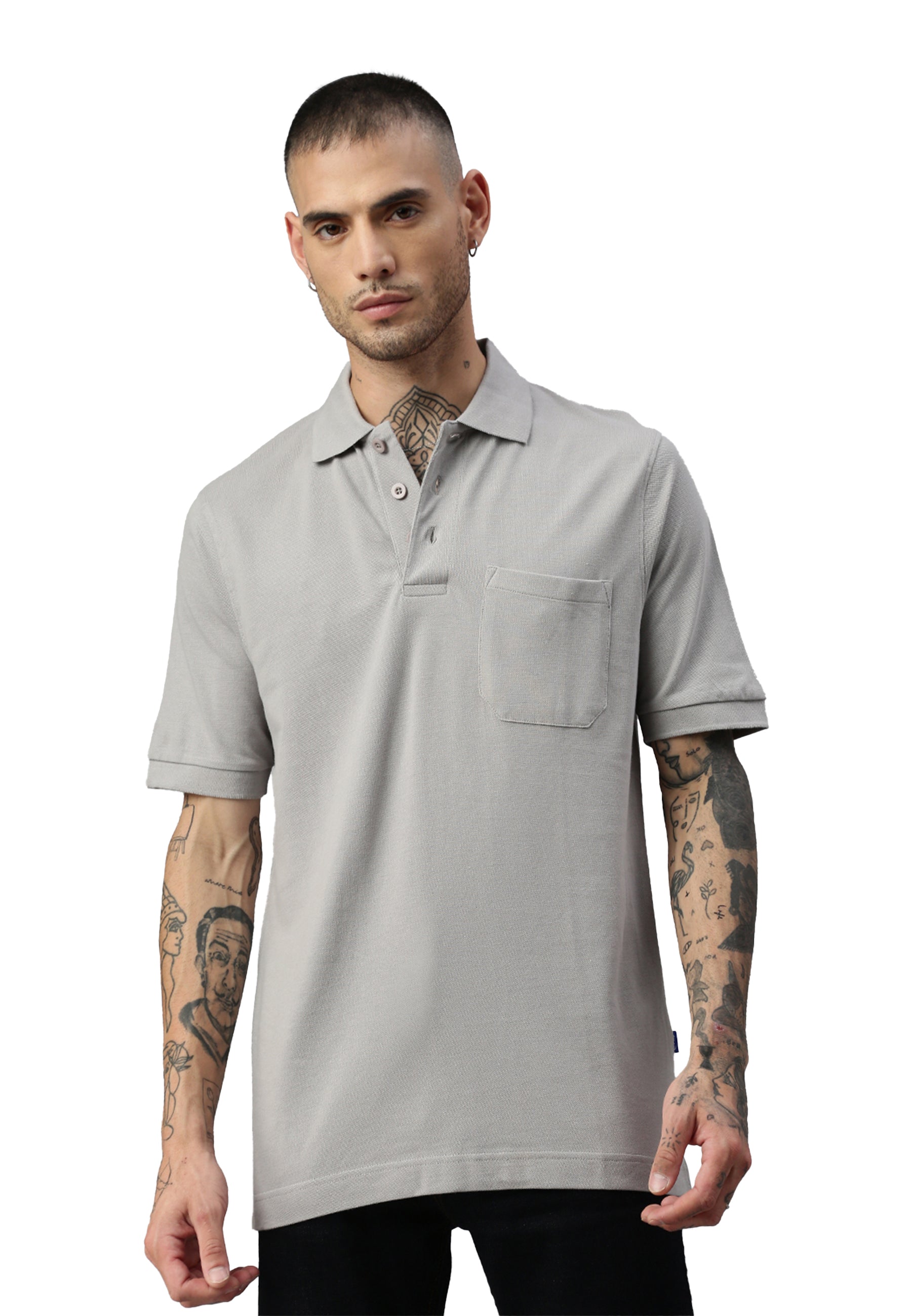 Switcher pocket polo colore balena/grigio fonce