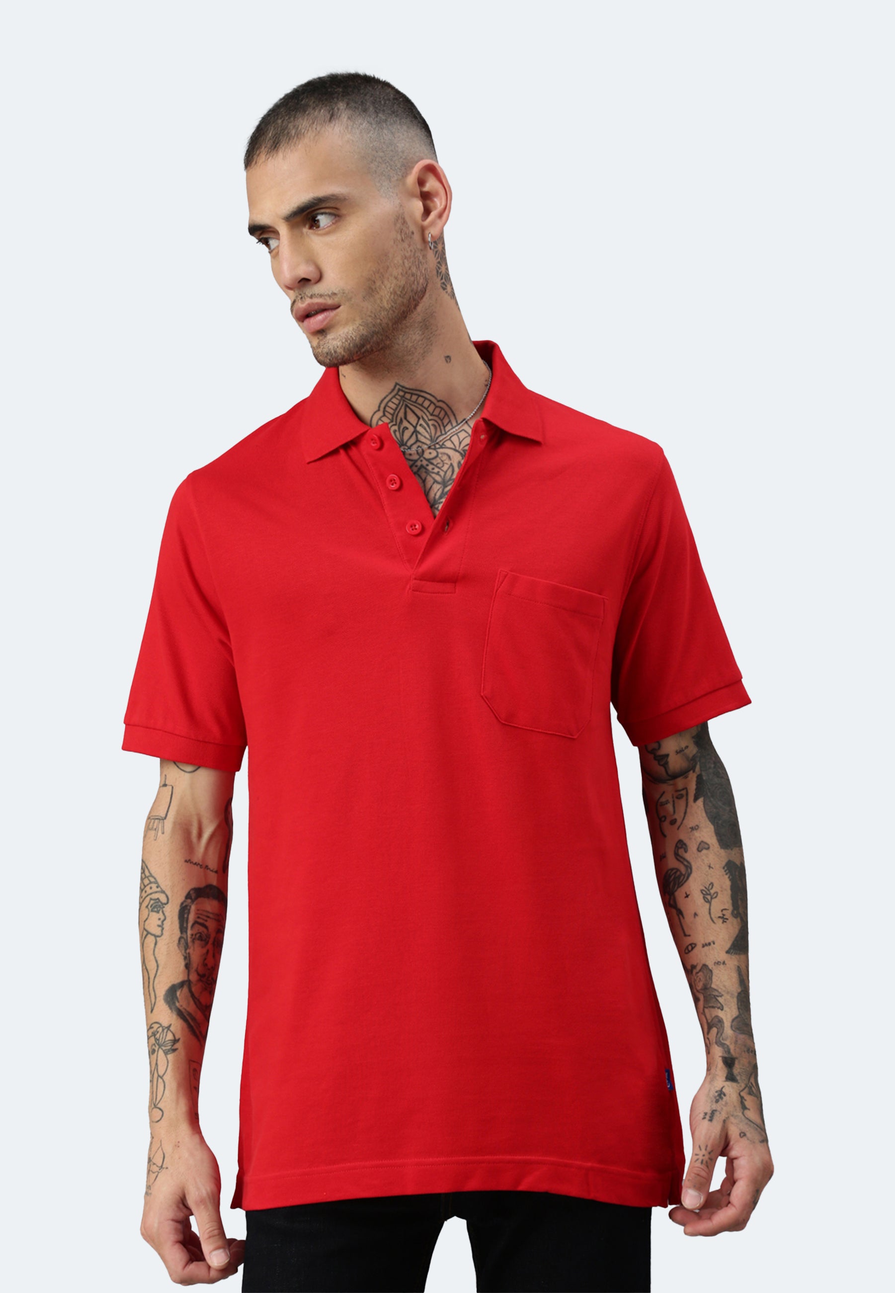 Switcher pocket polo colore balena/rouge