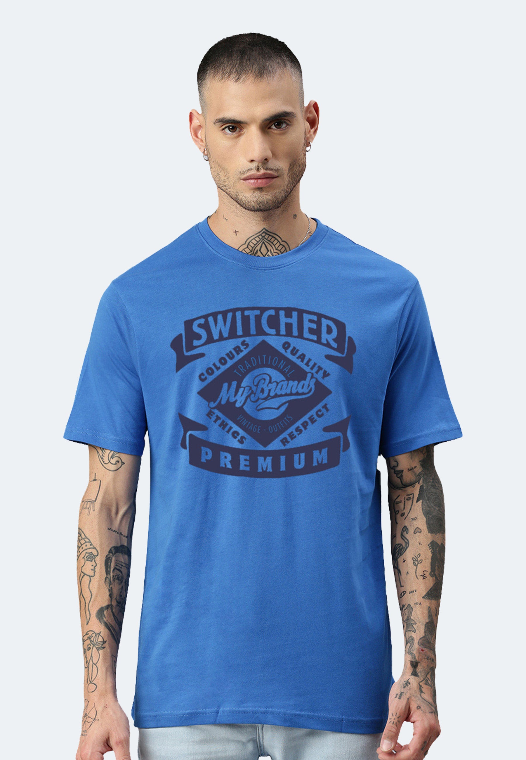 Camicia da commutatore Gilles colore/286 windows blu