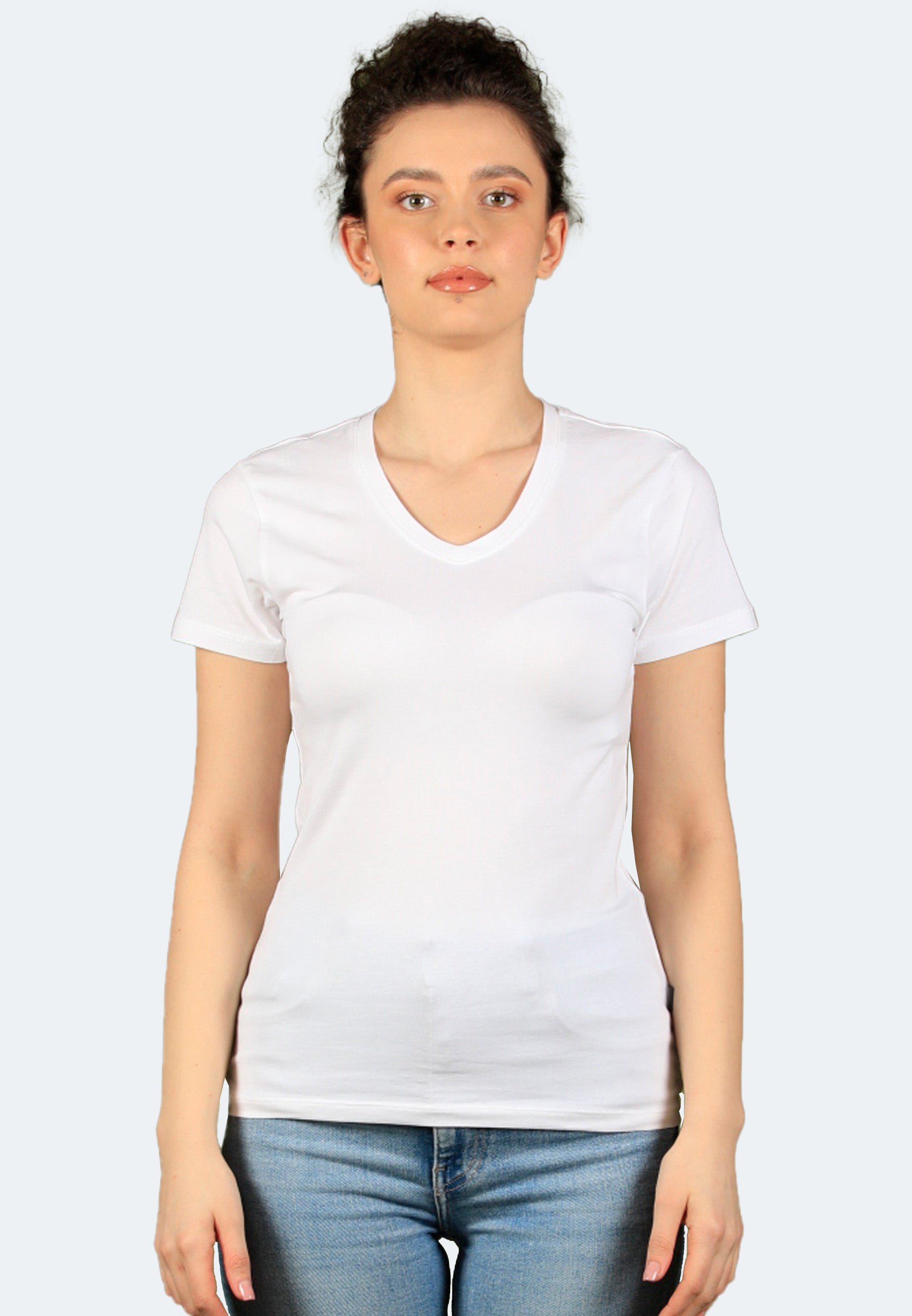 2 pezzi T-shirt elasticizzata con scollo a V Giorgia