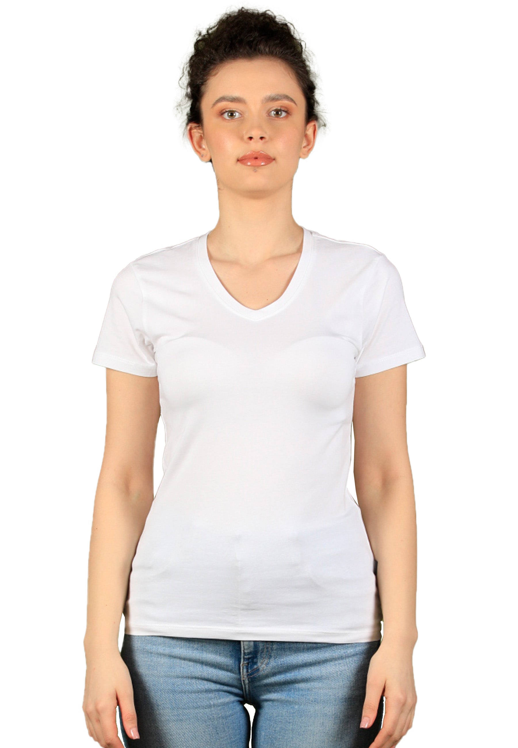 2 pezzi T-shirt elasticizzata con scollo a V Giorgia