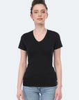 2 pezzi T-shirt elasticizzata con scollo a V Giorgia