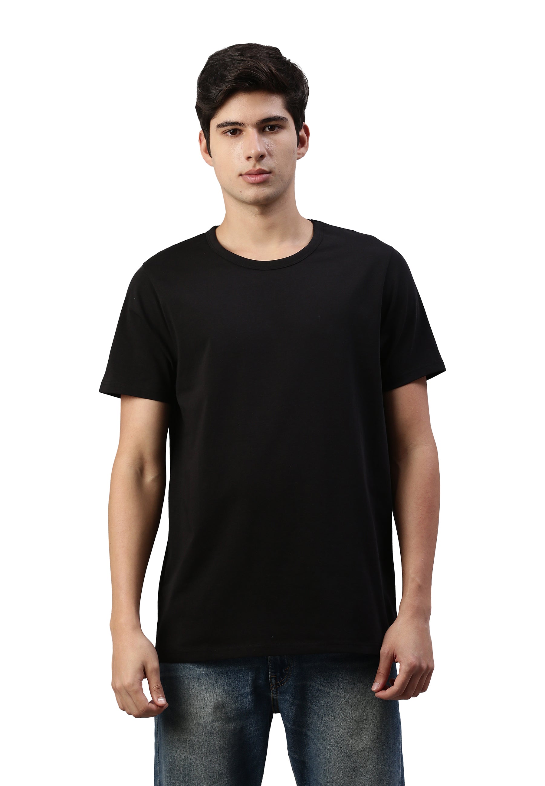 T-shirt elasticizzata Luc a girocollo