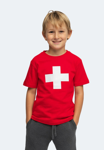 Camicia Switcher bambino swiss vision helvetica color/10 rouge