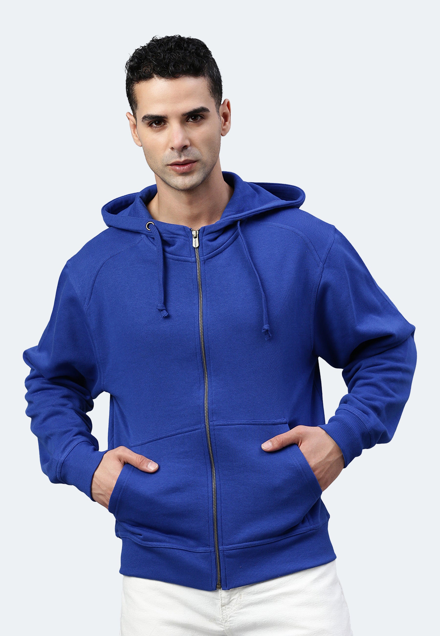Switcher, felpa con cappuccio e zip da uomo colore miami/oceano