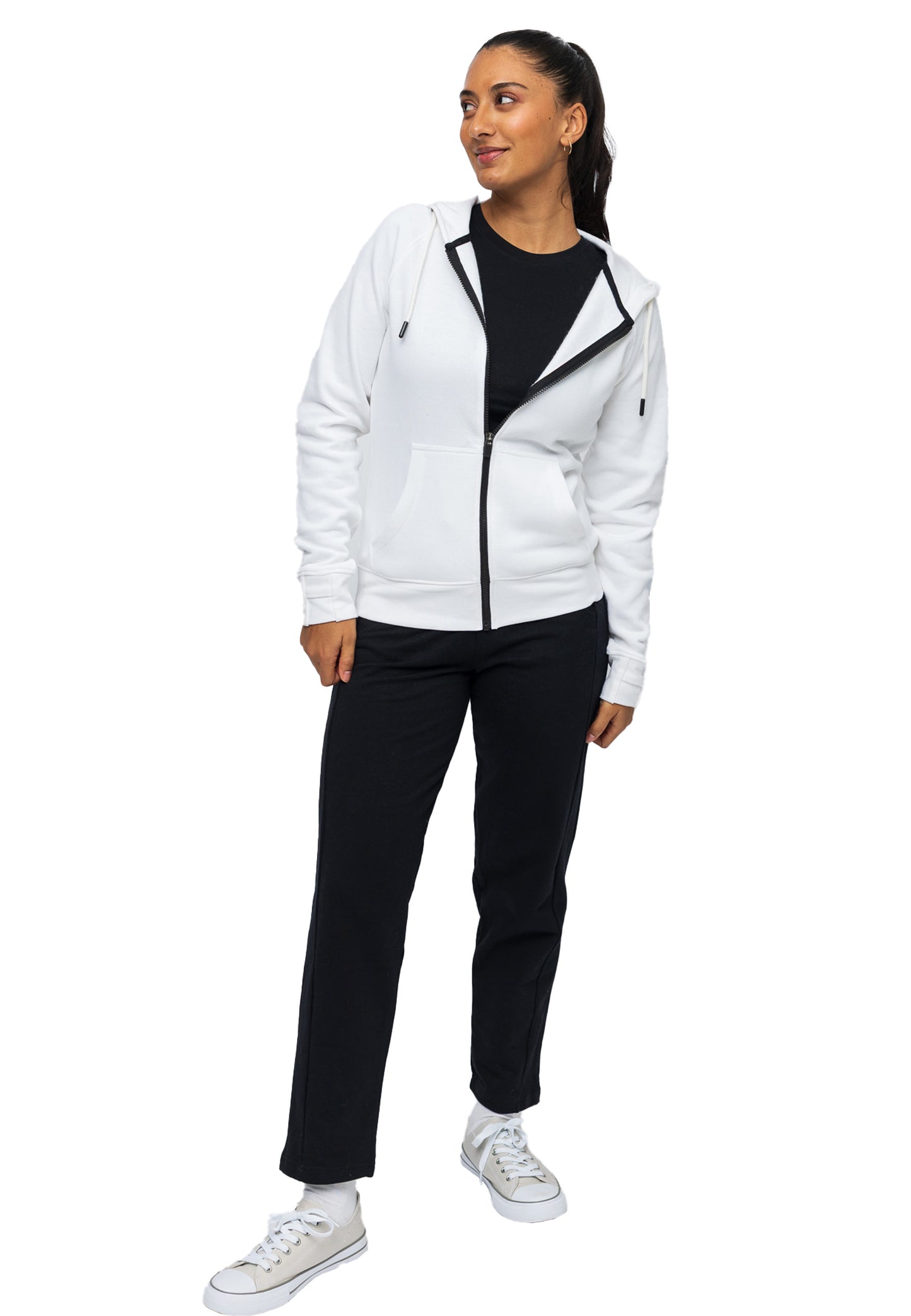 Felpa con cappuccio Switcher Lady arizona colour/1 blanc