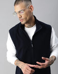 mens-cortina-poliestere-gilet in pile-marino-sidelook