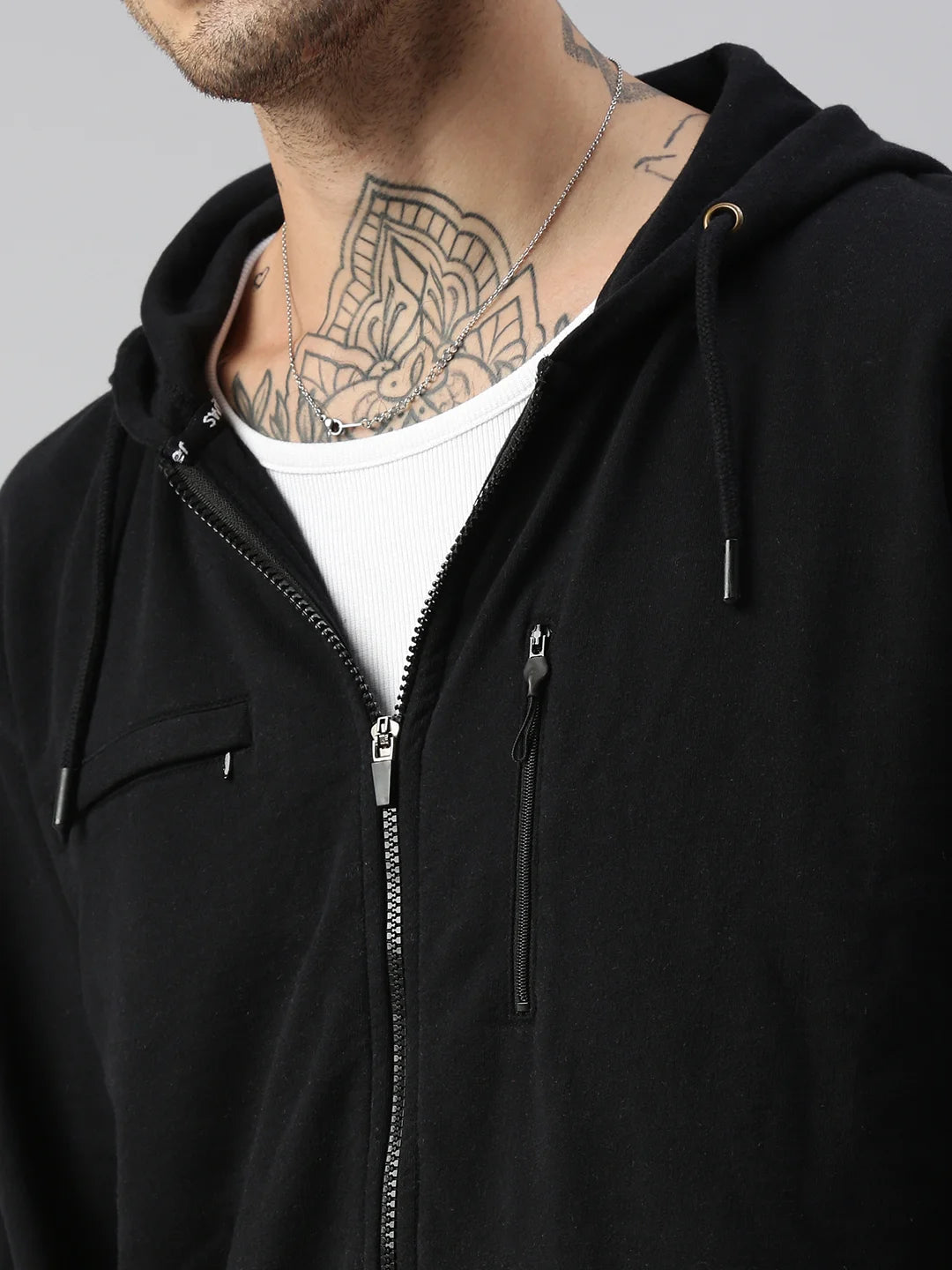 mens-moleson-recycled-cotton-poliestere-zip-hoodie-noir-front