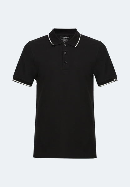 Polo a contrasto con elastan Ben