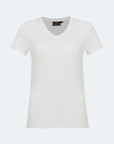T-shirt stretch con scollo a V Giorgia