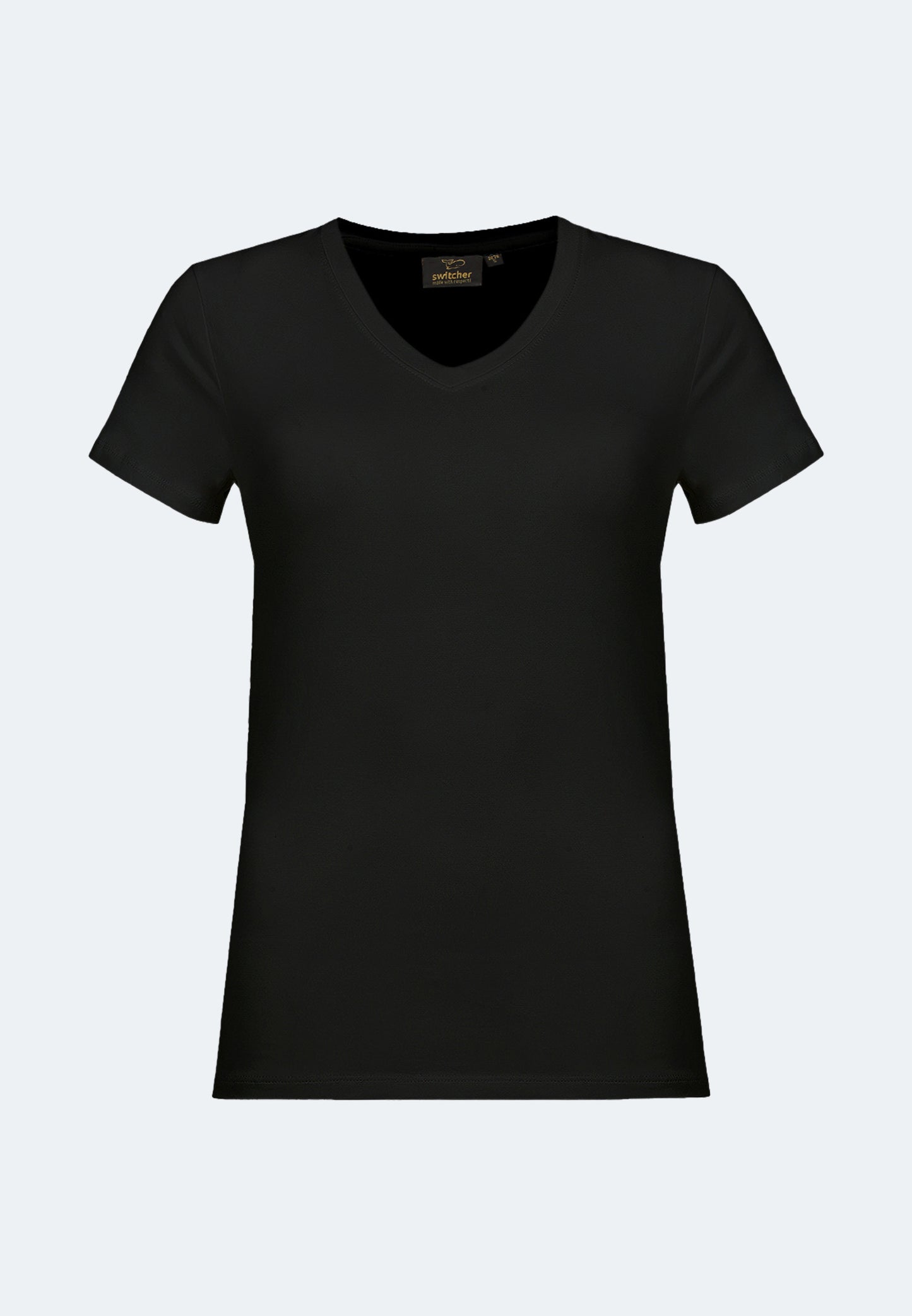 T-shirt stretch con scollo a V Giorgia