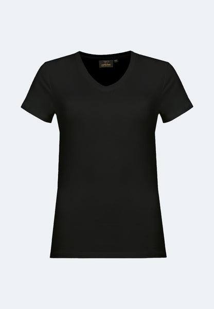 T-shirt stretch con scollo a V Giorgia