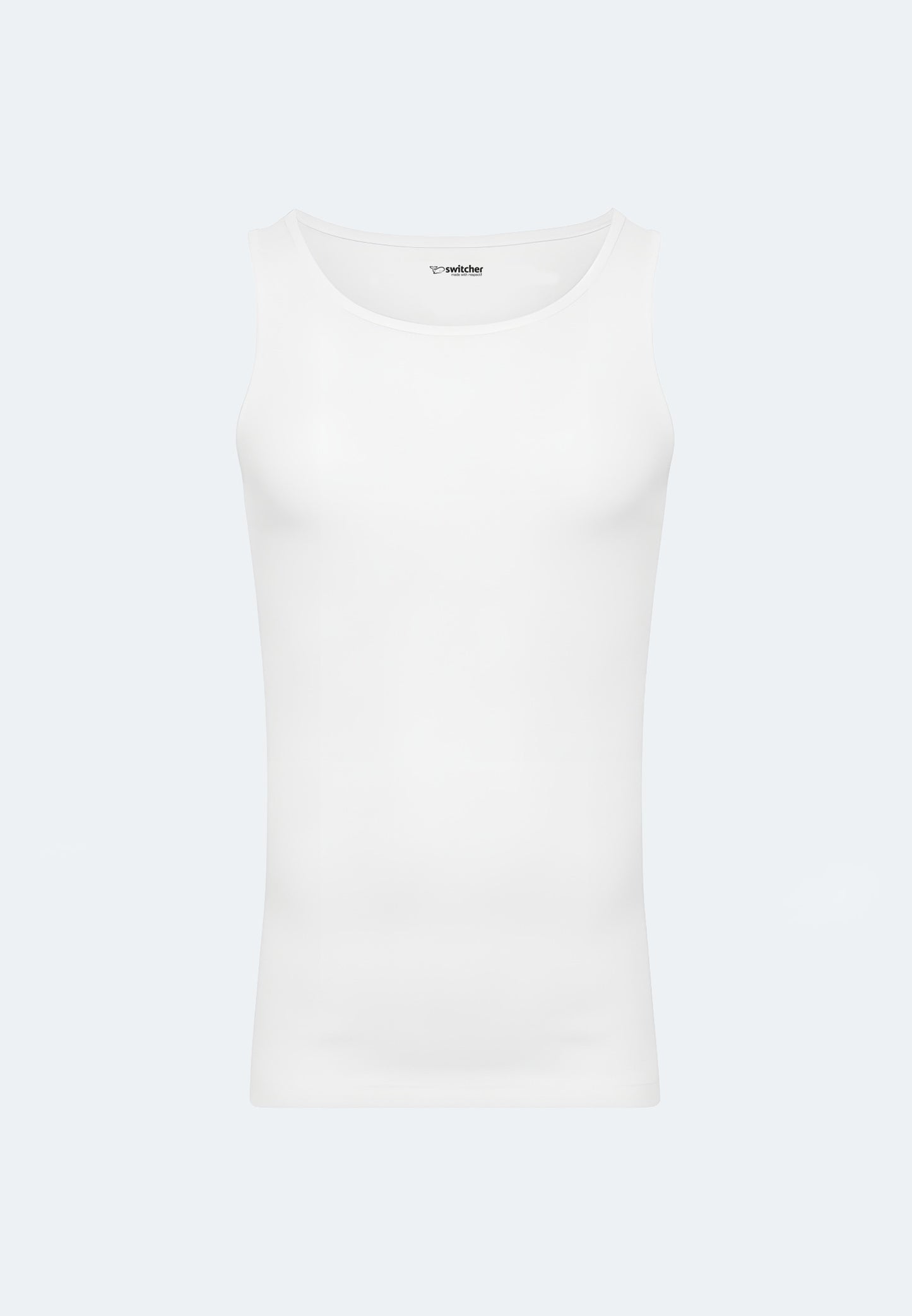 Canotta a coste da uomo in cotone biologico Silvester