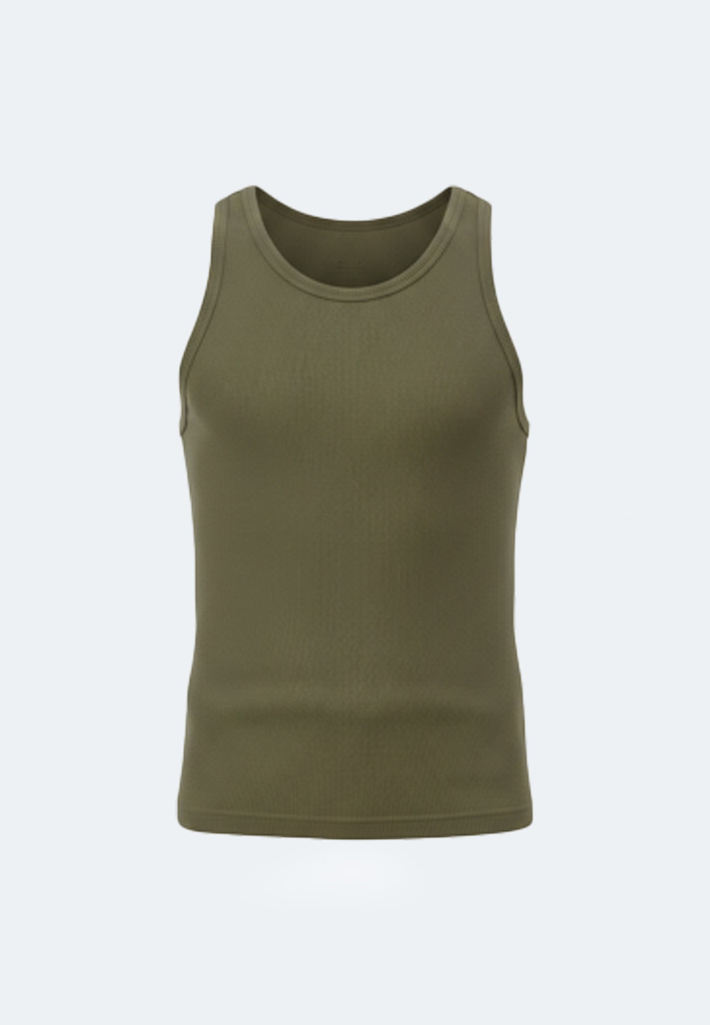 Canotta a coste da uomo in cotone biologico Silvester