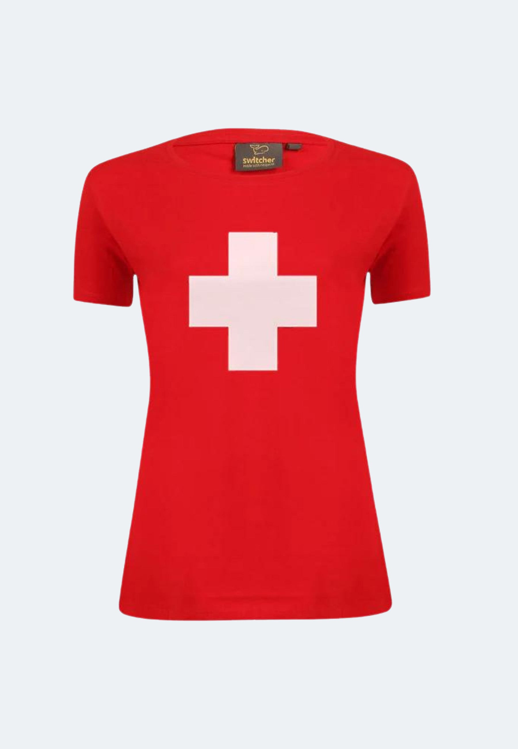 Maglietta Helvetica da donna con scollo a V