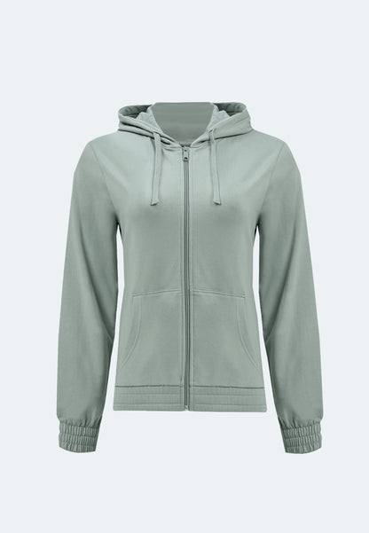 Felpa da donna con cappuccio e zip Sonora