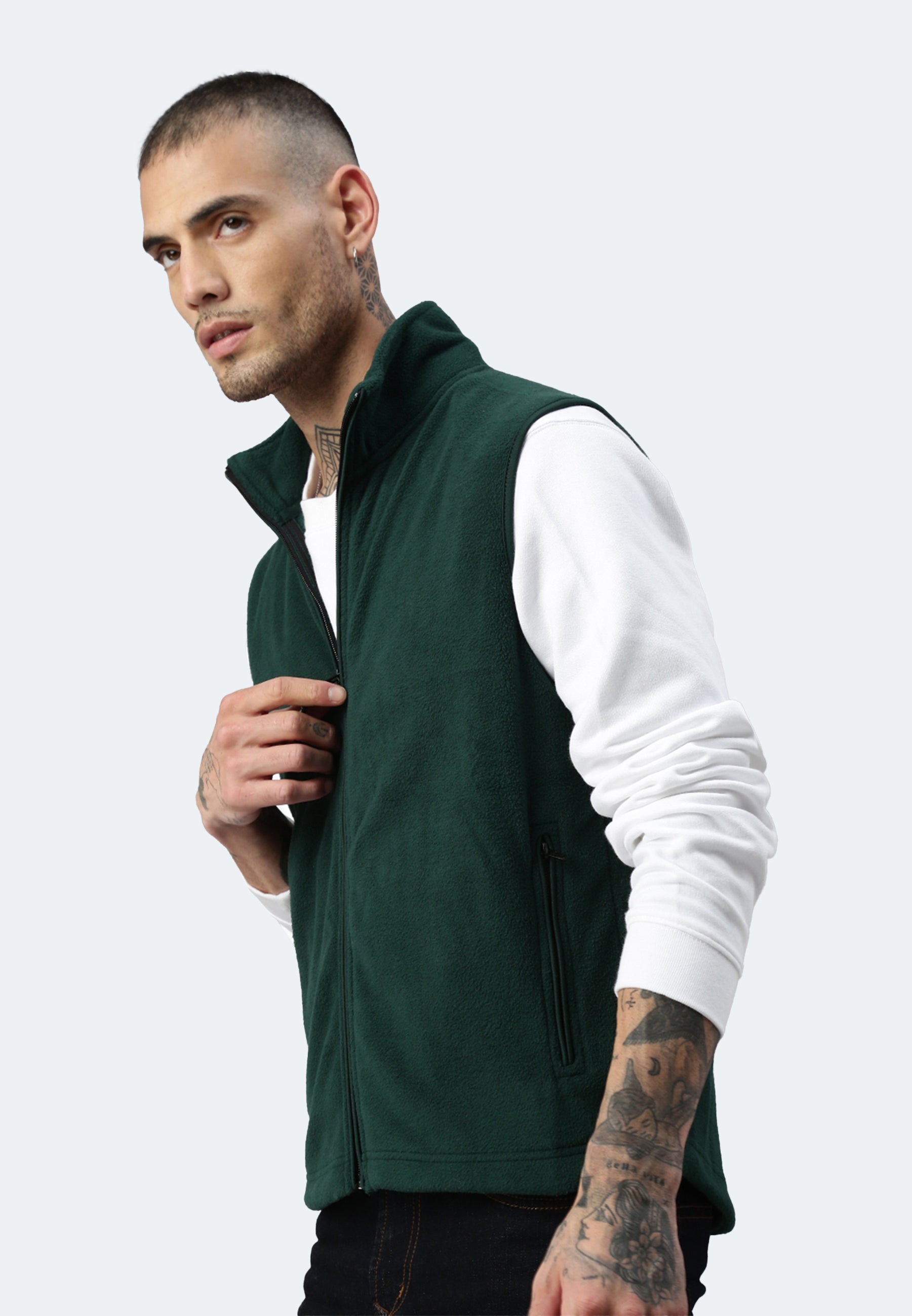 Gilet in pelliccia di fibra Cortina