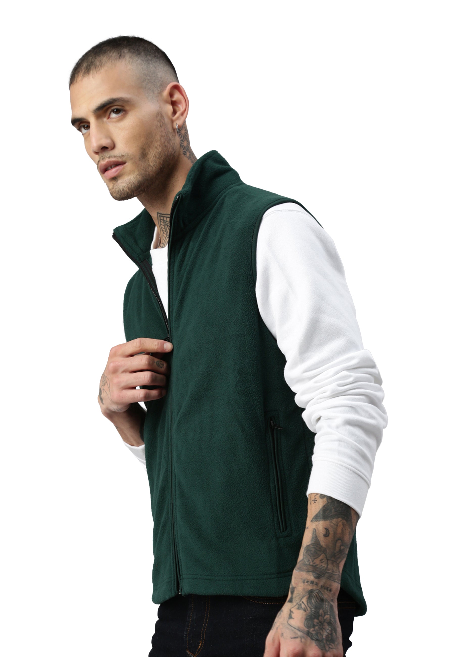 Gilet in pelliccia di fibra Cortina