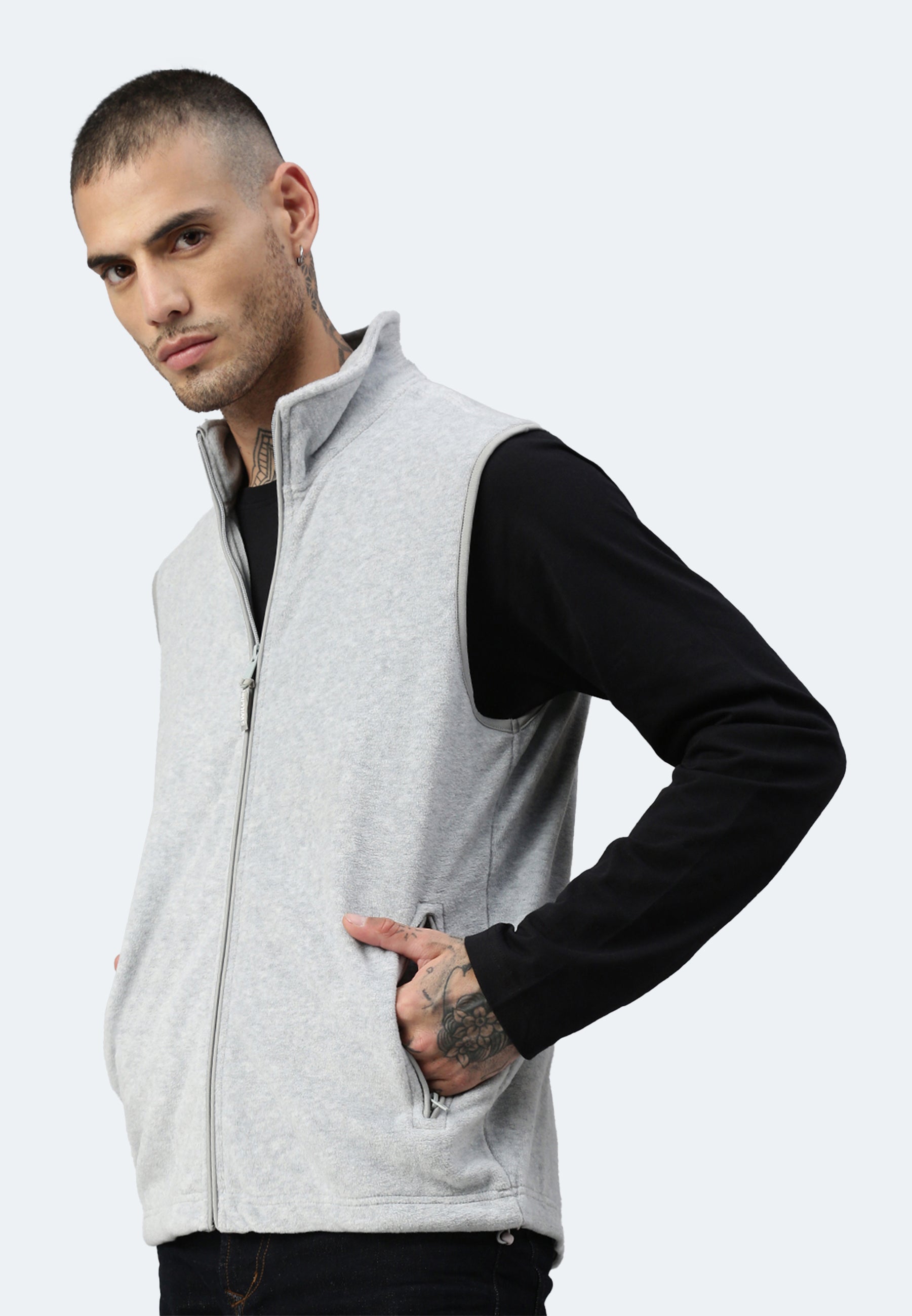 Gilet in pelliccia di fibra Cortina