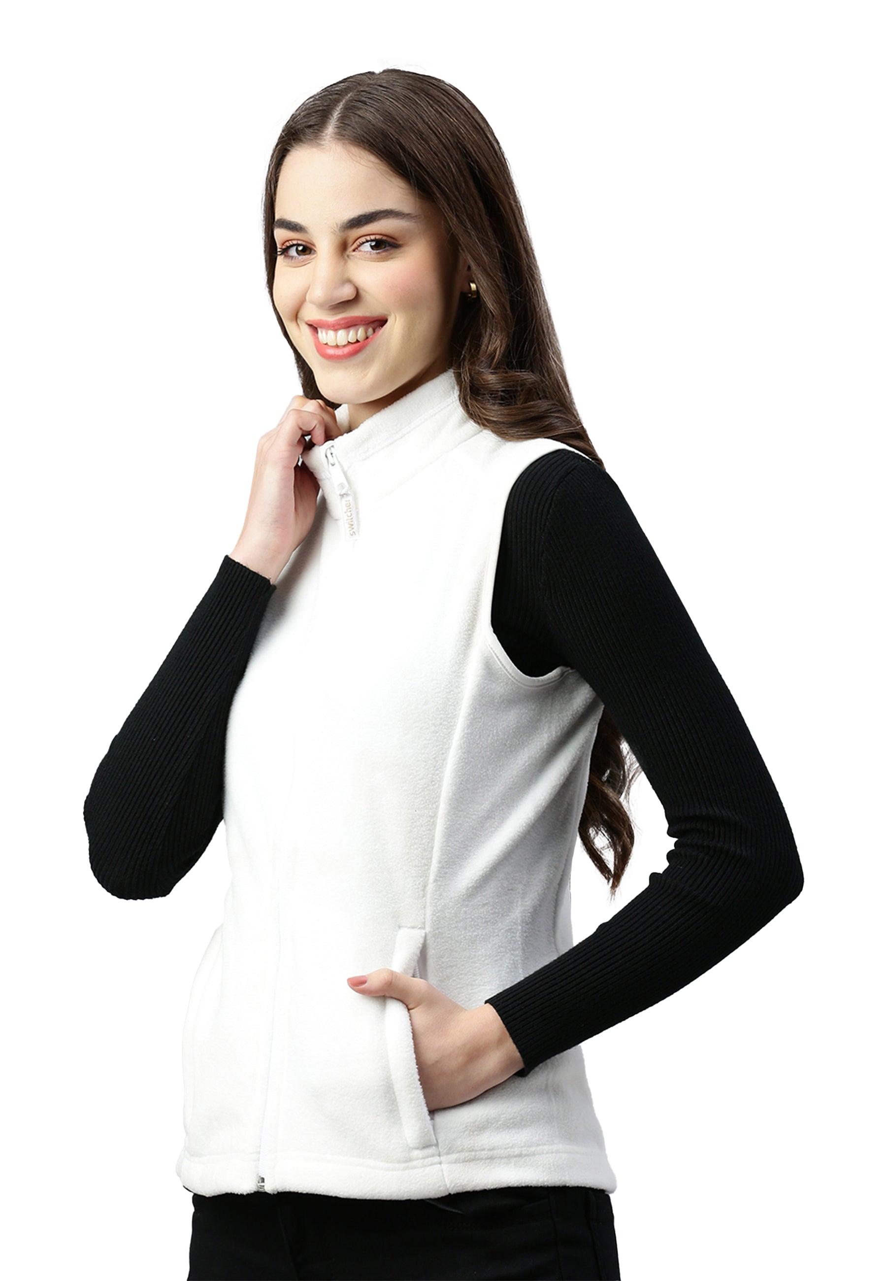 Gilet in pelliccia di fibra Helsinki