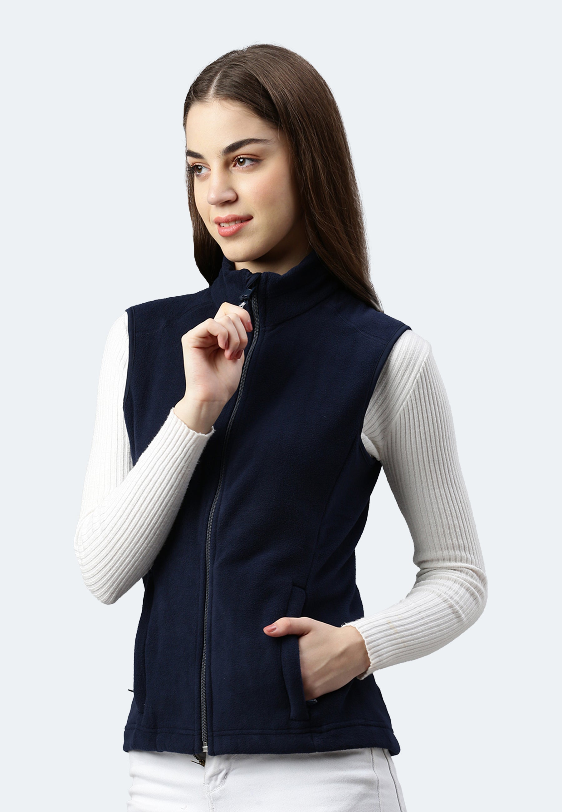 Gilet in pelliccia di fibra Helsinki