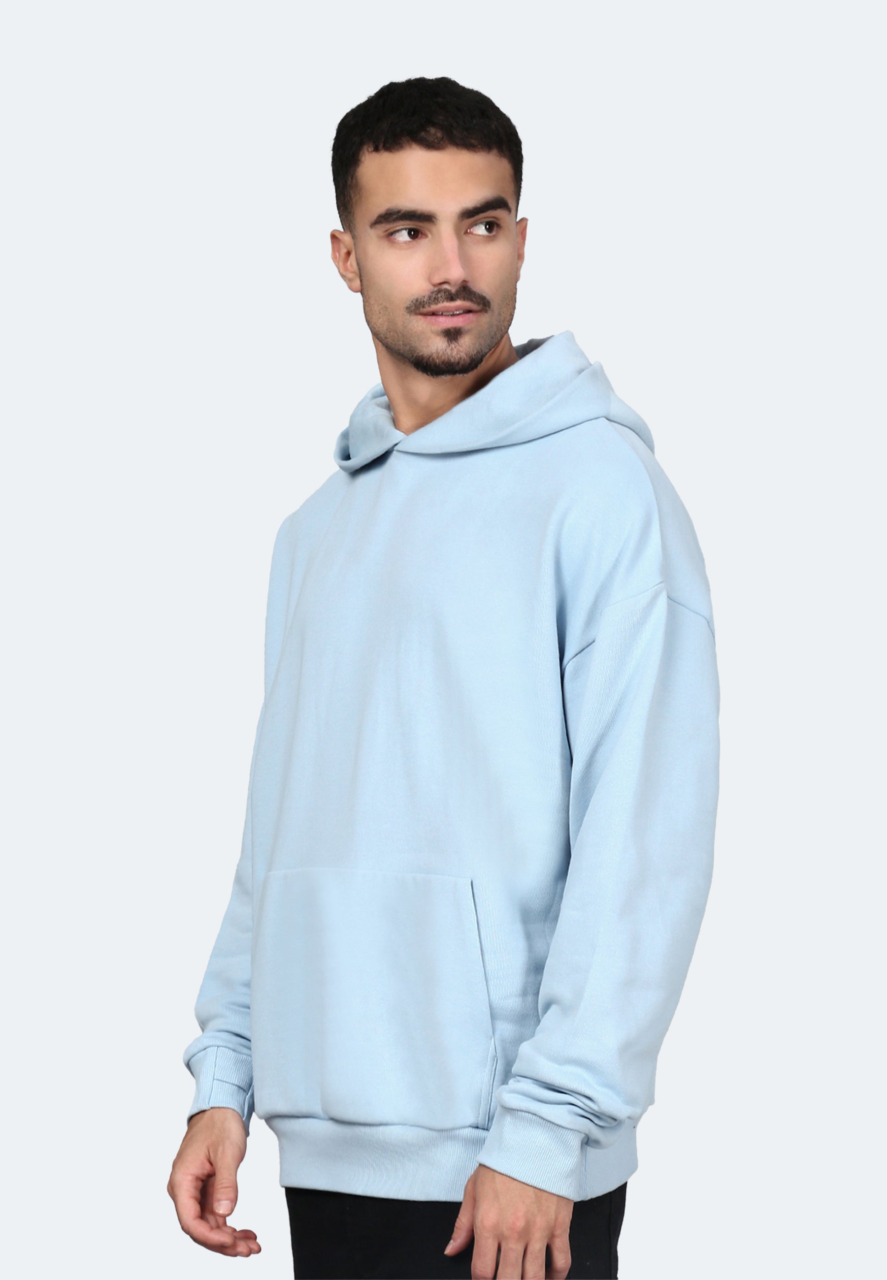 Switcher felpa con cappuccio da uomo colore casablanca/anima blu