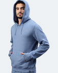 Switcher felpa con cappuccio da uomo colore casablanca/blu elementare