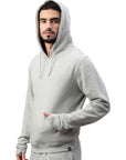 Switcher felpa con cappuccio da uomo colore casablanca/gris chine