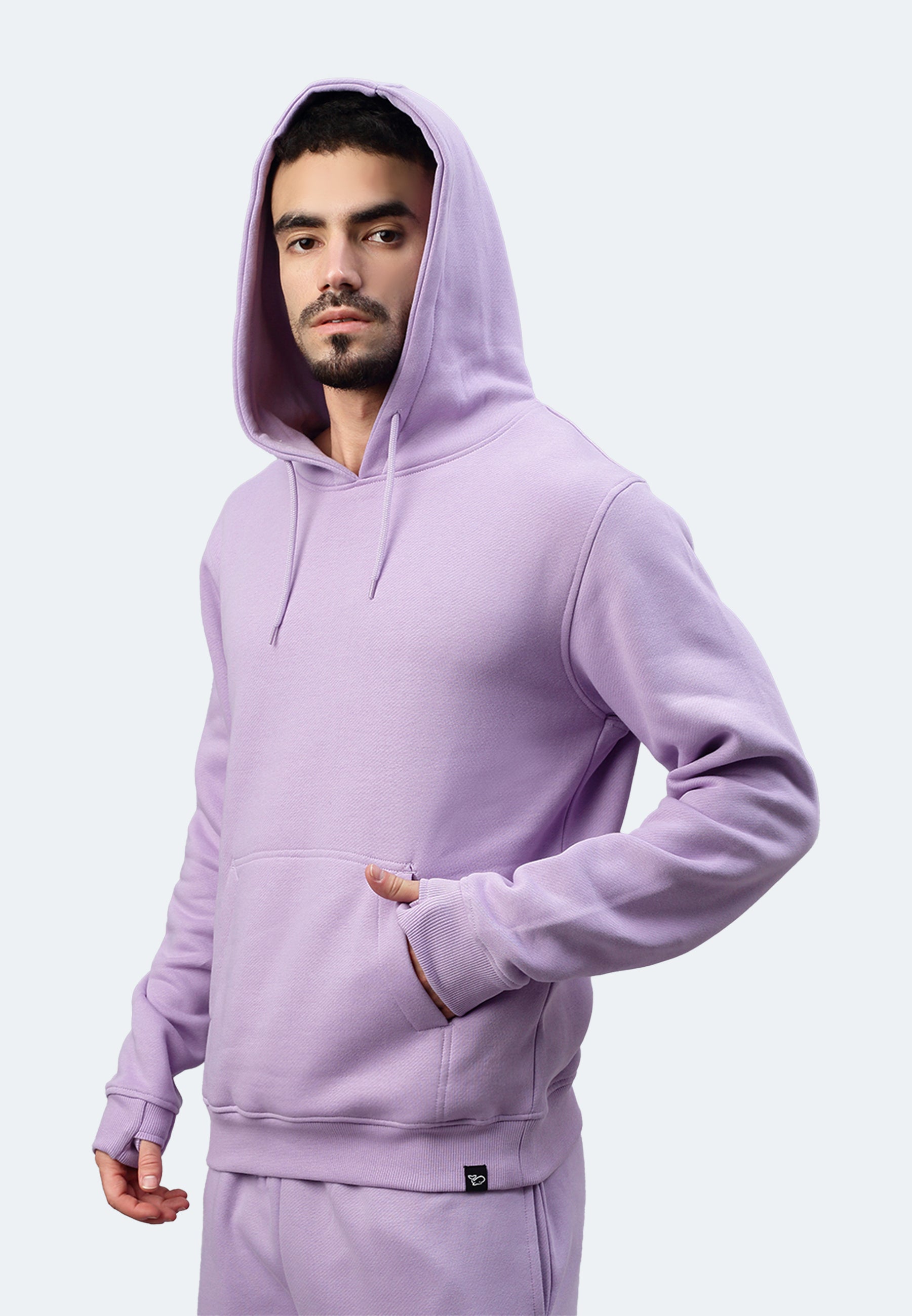 Felpa Switcher con cappuccio da uomo colore casablanca/lavanda
