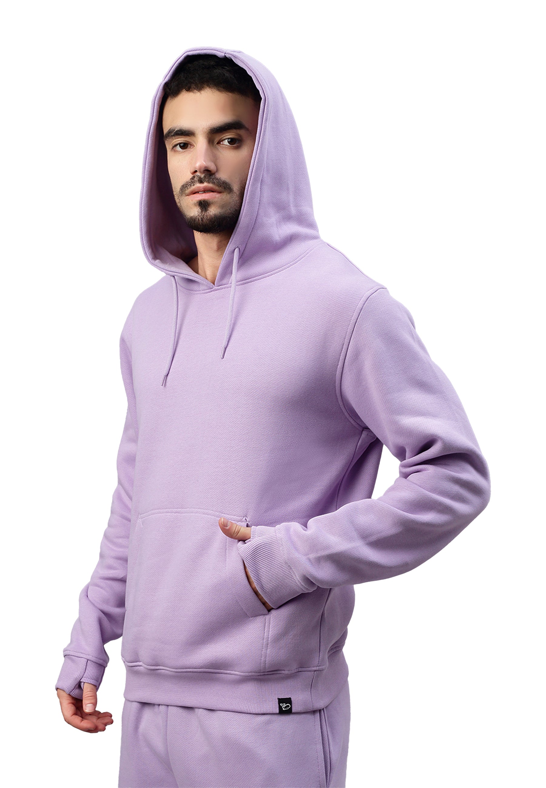 Felpa Switcher con cappuccio da uomo colore casablanca/lavanda