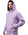 Felpa Switcher con cappuccio da uomo colore casablanca/lavanda