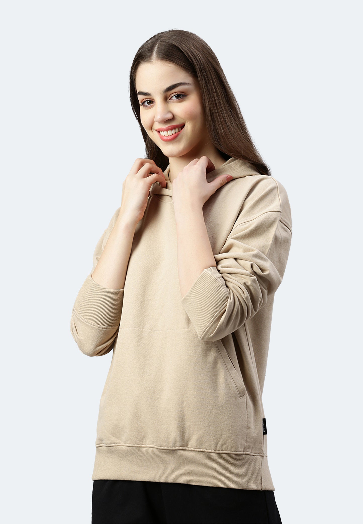 Felpa con cappuccio Switcher Lady colore skylar/668 crema