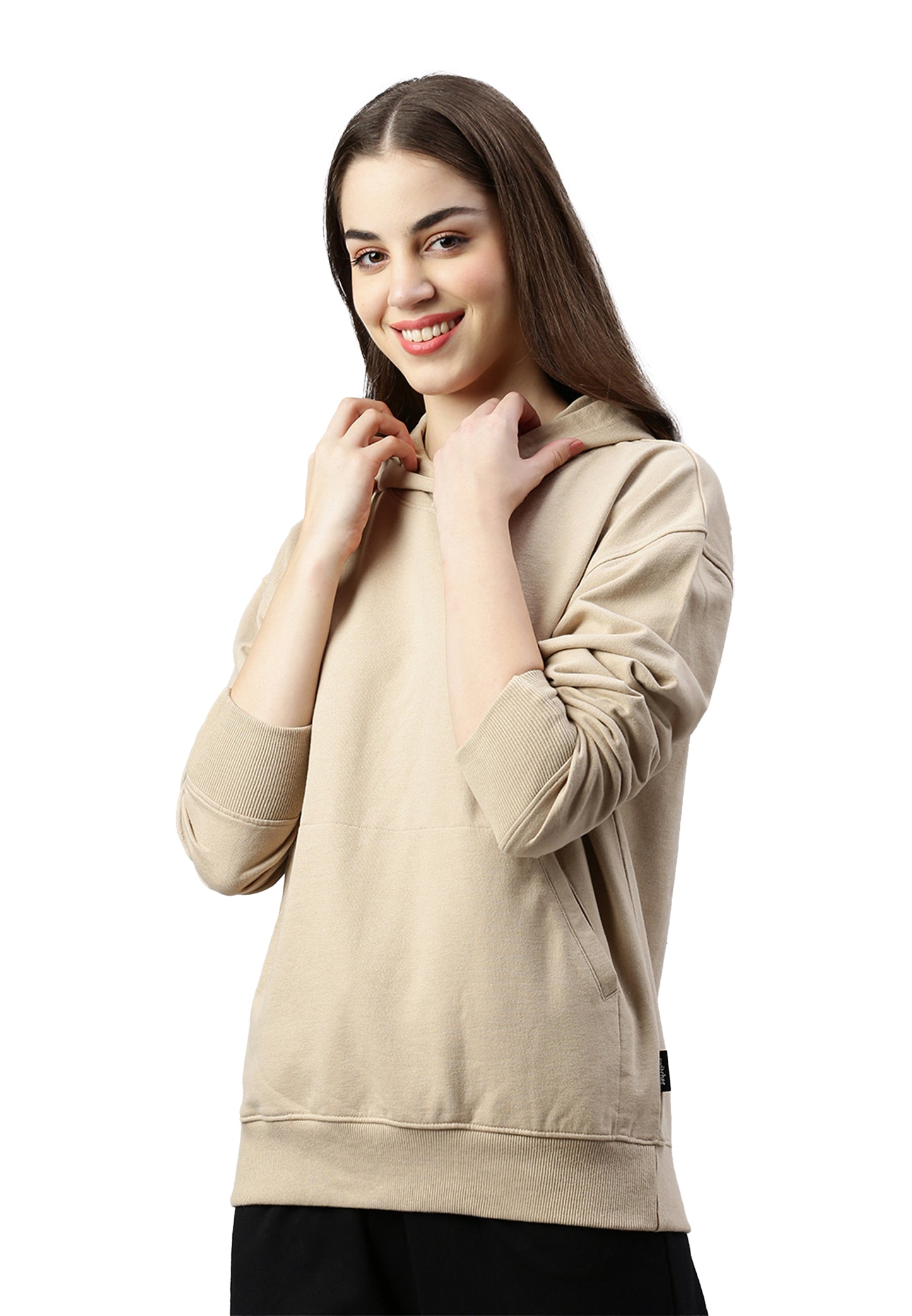 Felpa con cappuccio Switcher Lady colore skylar/668 crema