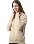 Felpa con cappuccio Switcher Lady colore skylar/668 crema