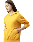 Felpa con cappuccio Switcher Lady skylar color/532 moutarde