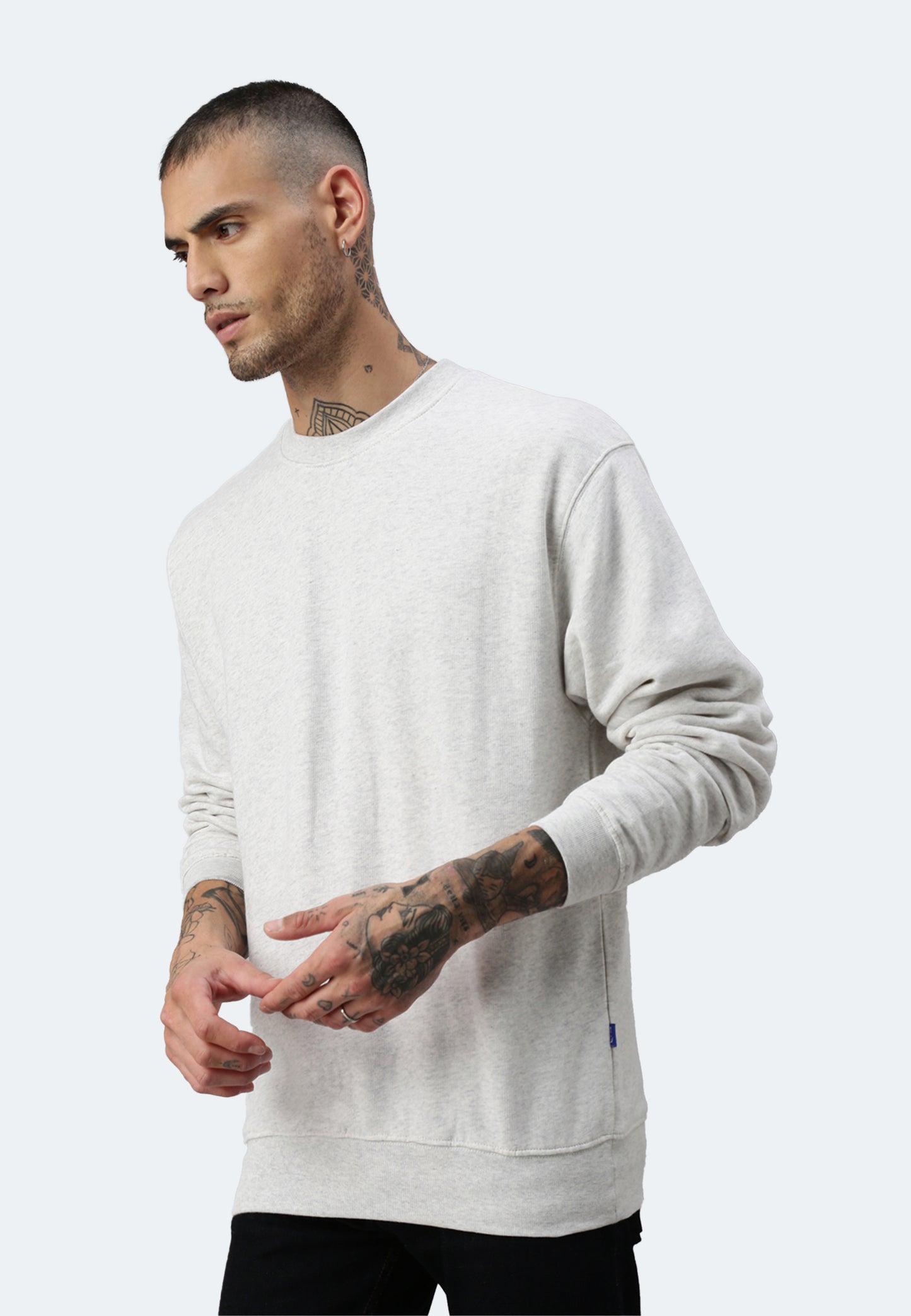 Switcher manica lunga colore balena/43 blanc chine