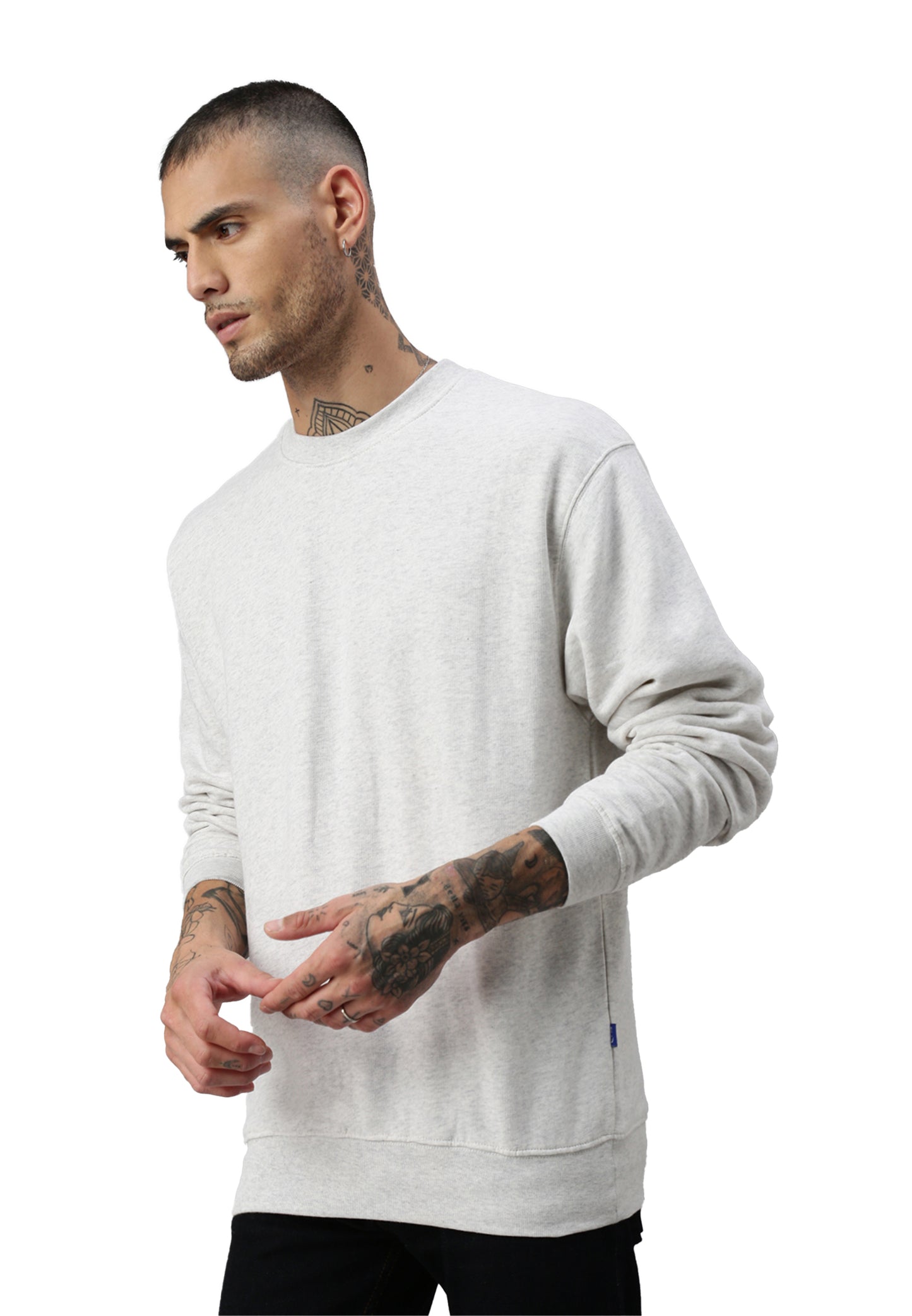 Switcher manica lunga colore balena/43 blanc chine