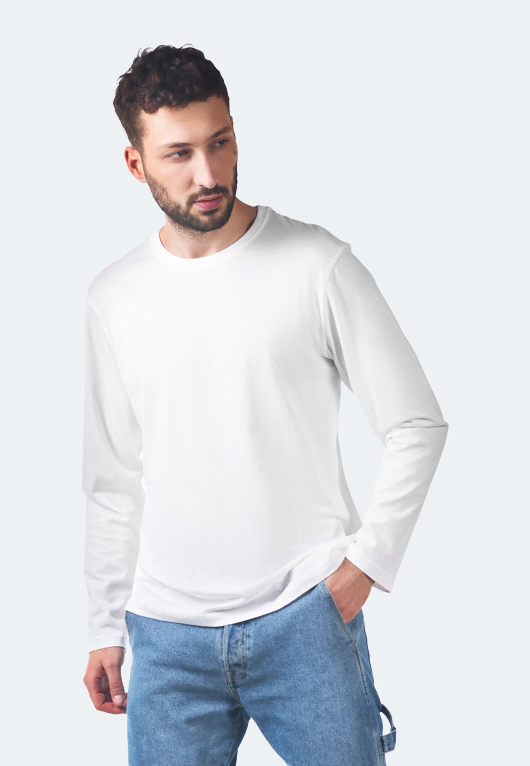 Switcher manica lunga colore balena/bianco