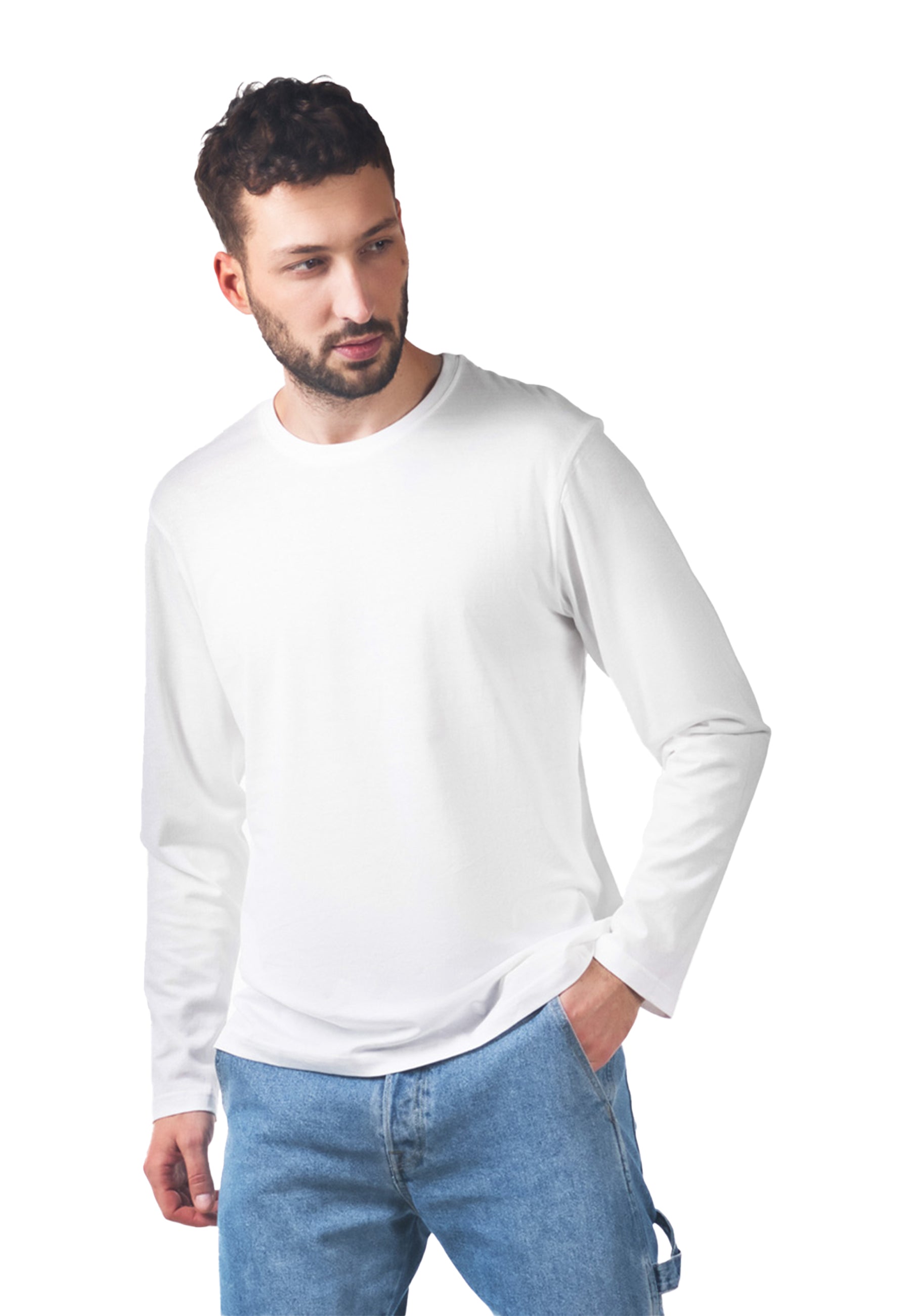 Switcher manica lunga colore balena/bianco