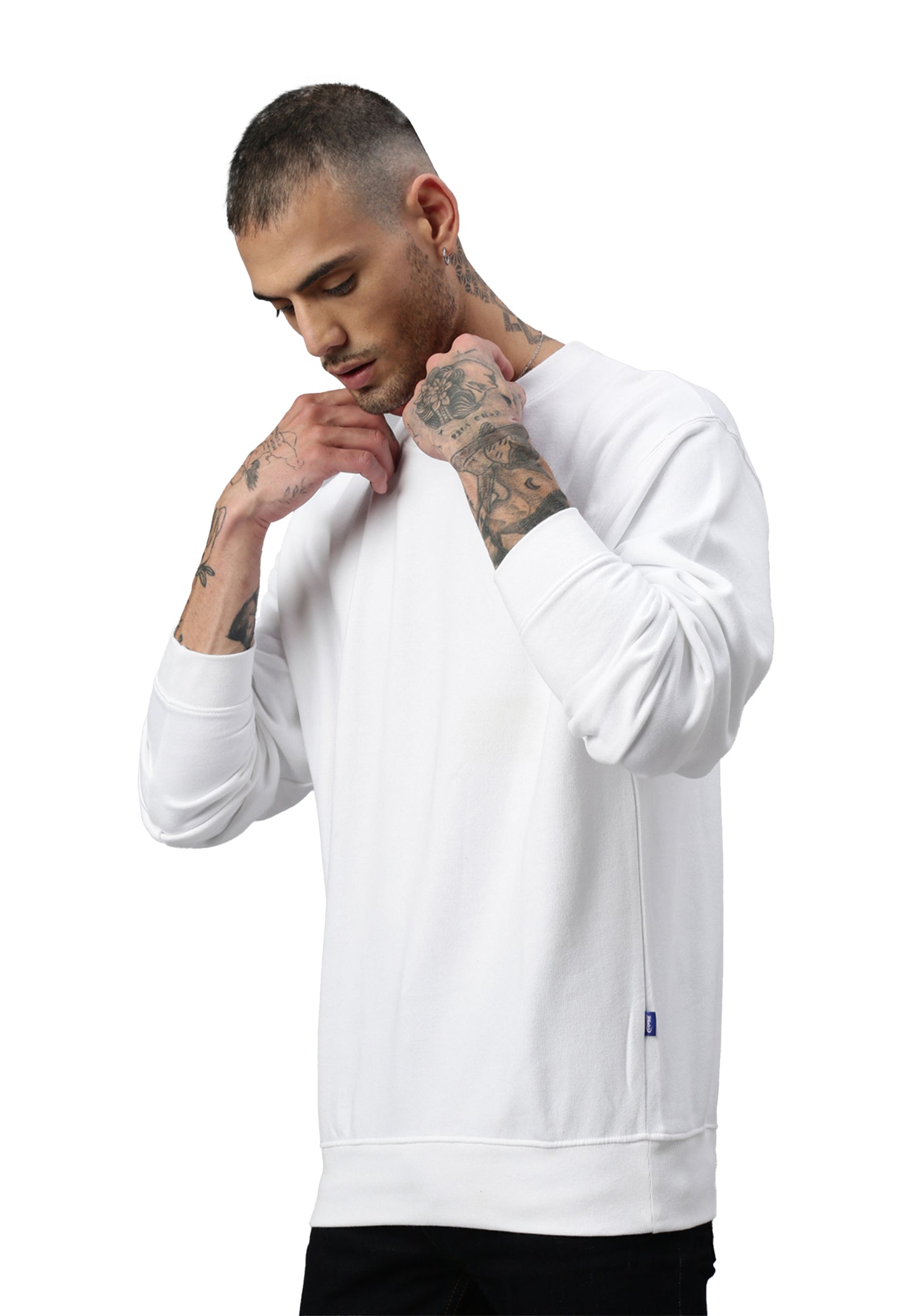 Switcher manica lunga balena colore/1 blanc
