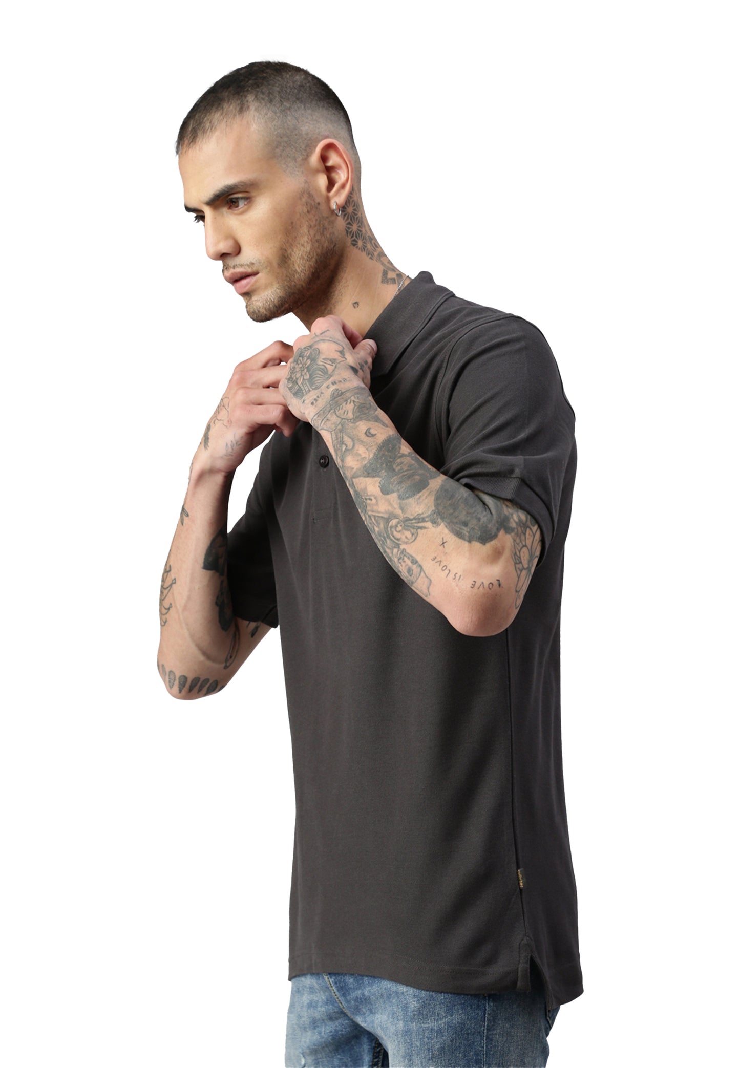Switcher polo uomo john colore/410 arsenico