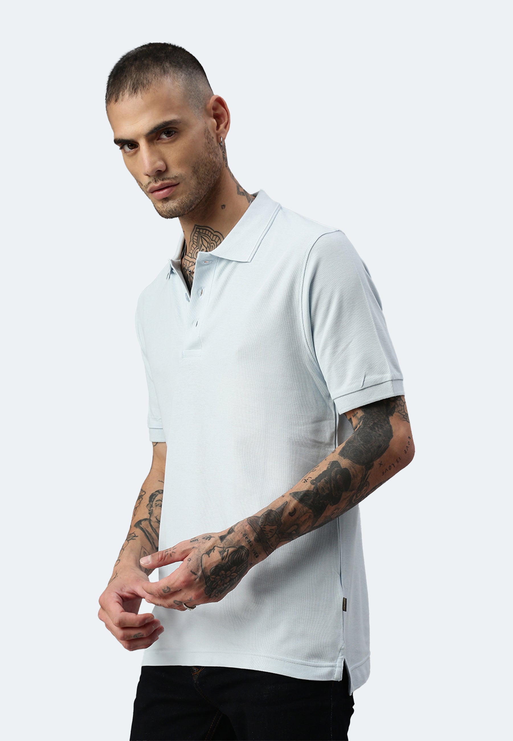 Polo da uomo Switcher color john/angelo blu