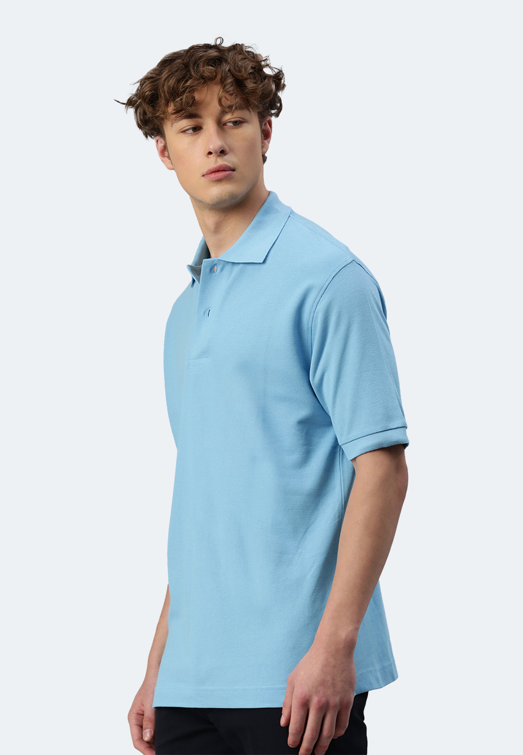 Polo da uomo Switcher Samuel color/blu ghiaccio