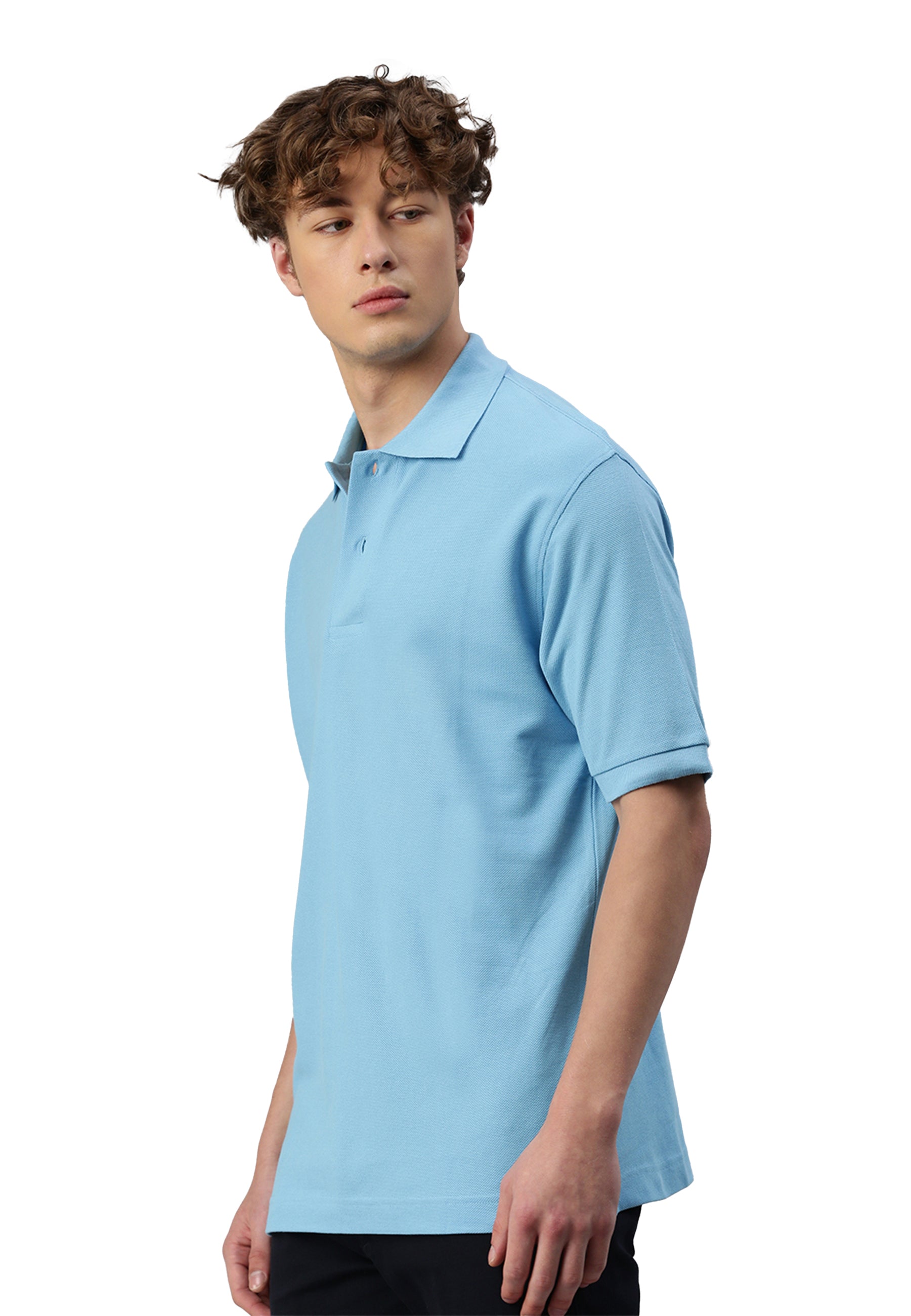 Polo da uomo Switcher Samuel color/blu ghiaccio