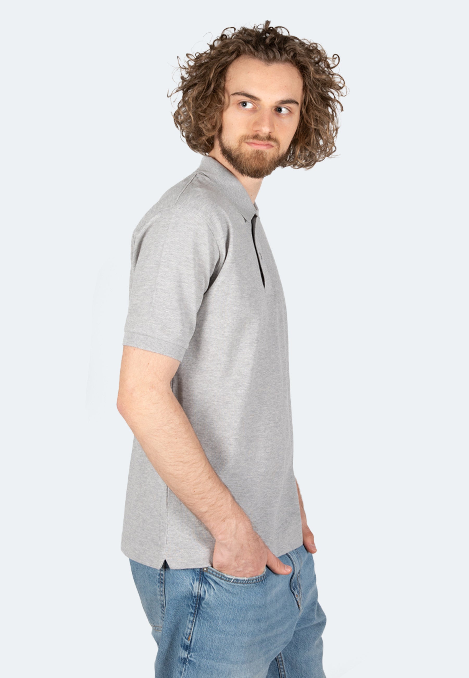 Switcher polo uomo samuel color/42 gris chine