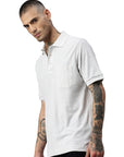 Polo Switcher pocket color balena/blanc chine