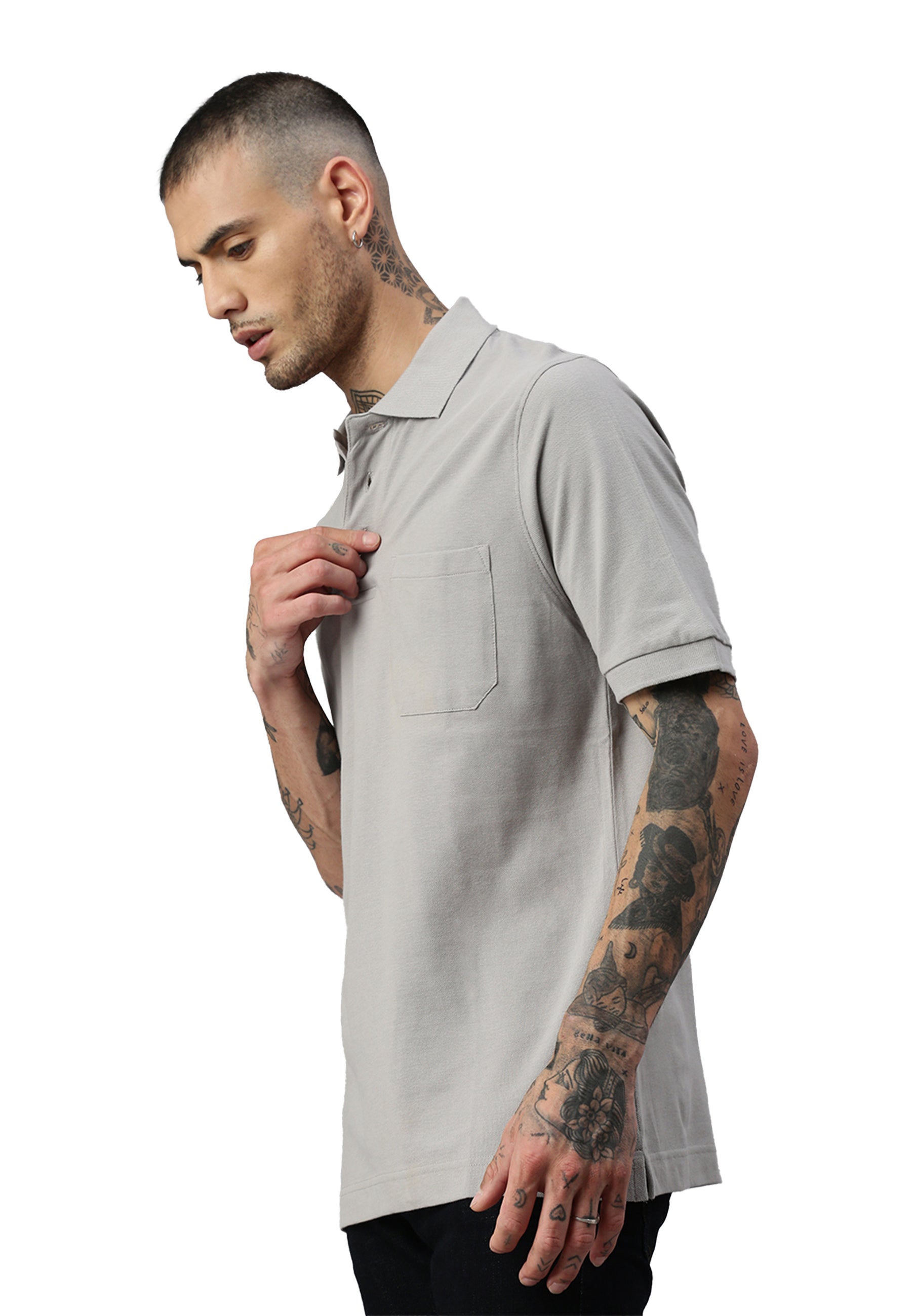 Switcher pocket polo colore balena/grigio fonce