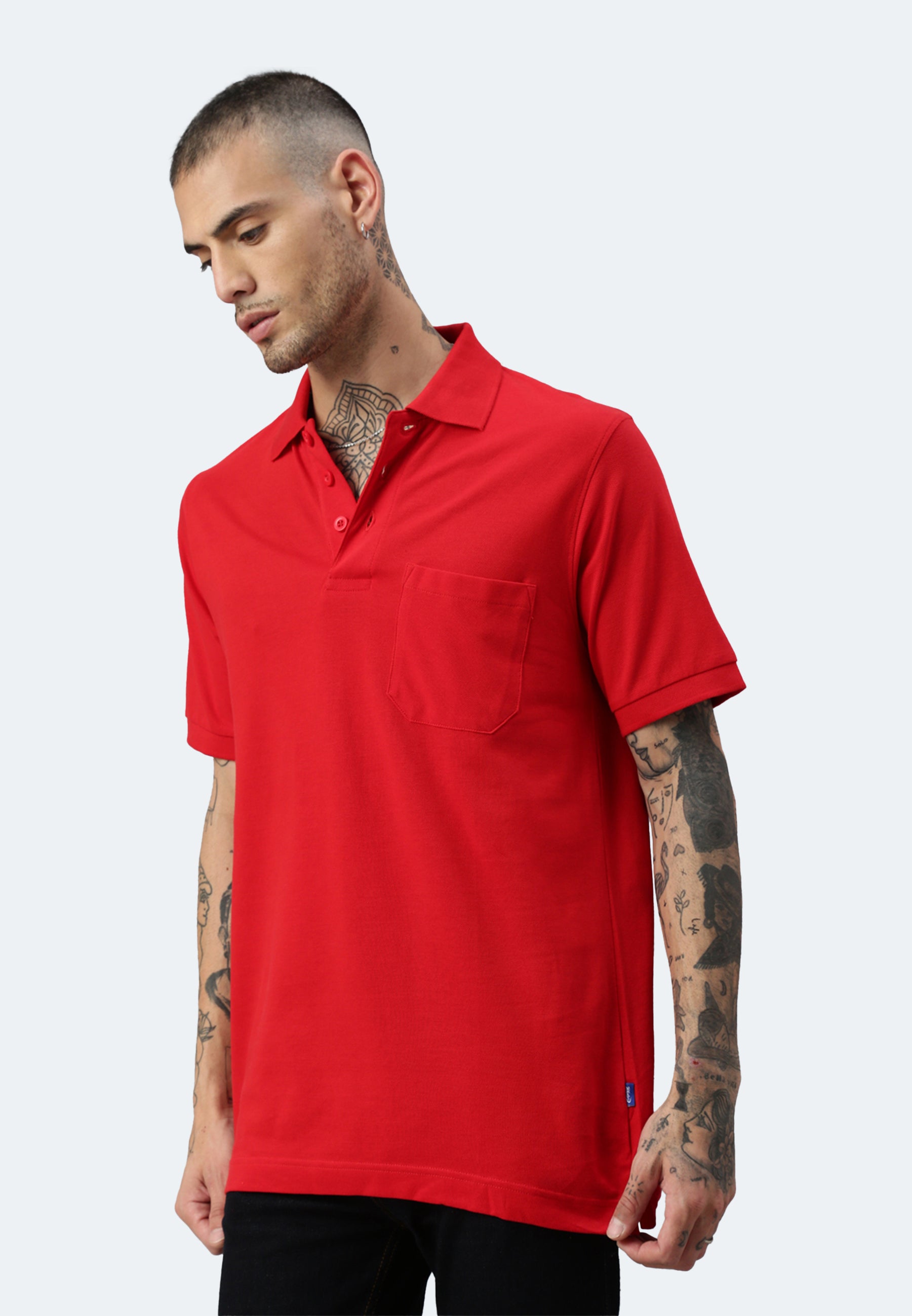 Switcher pocket polo colore balena/rouge