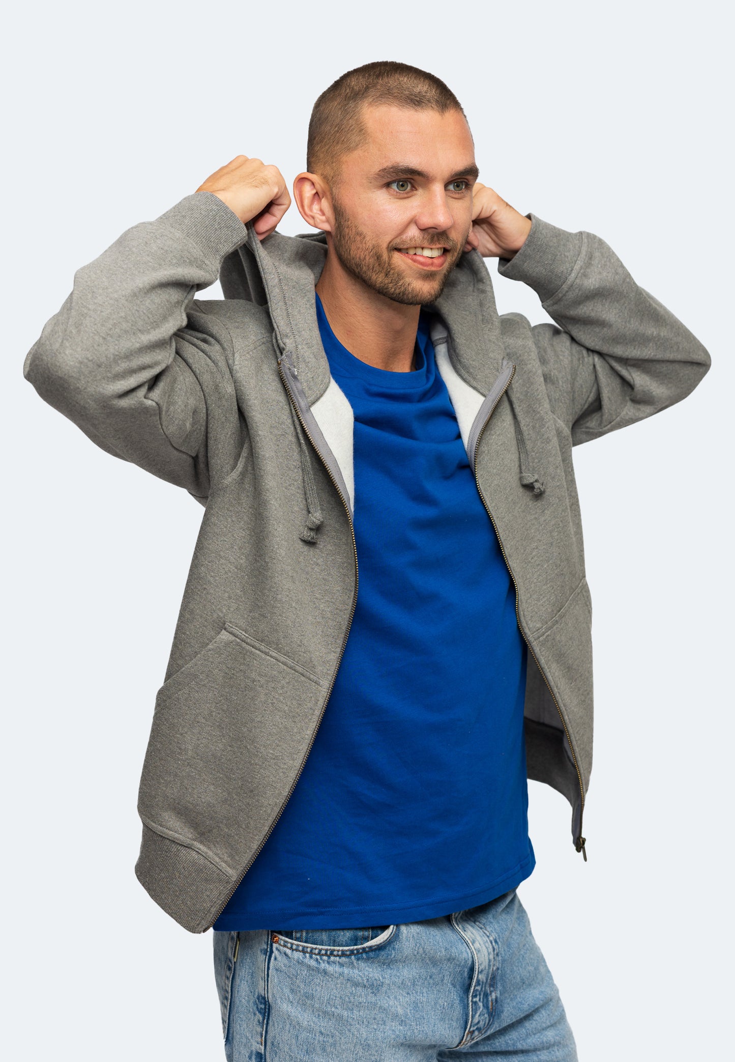 Switcher zip-hoodie uomo miami color/672 ebano chine
