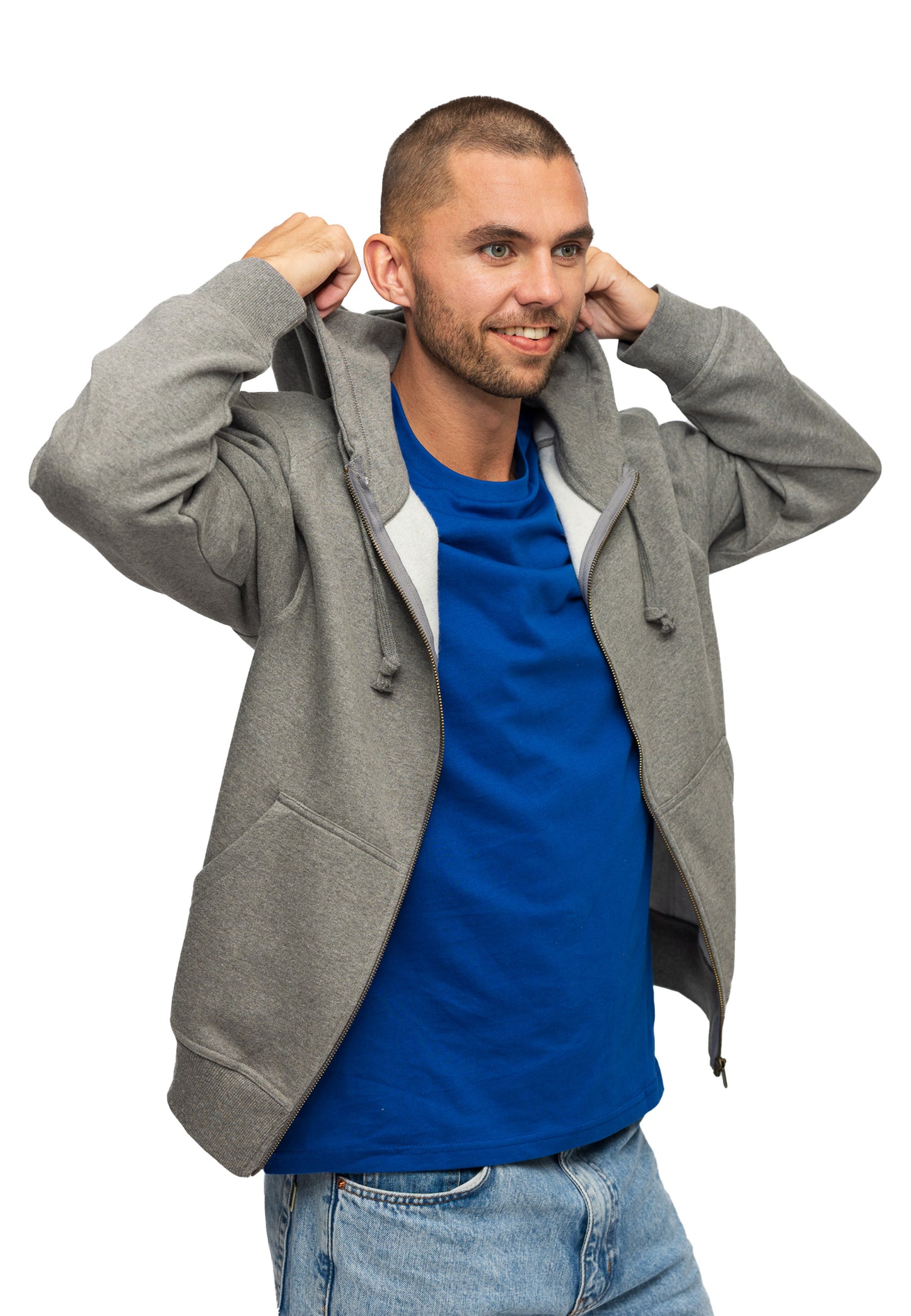 Switcher zip-hoodie uomo miami color/672 ebano chine